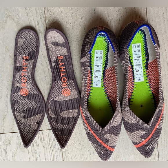 Rothy’s The Point Taupe Camo size 5 - Picture 2 of 3